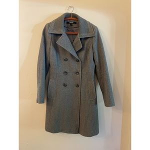 DKNY wool-blend double-breasted trench coat